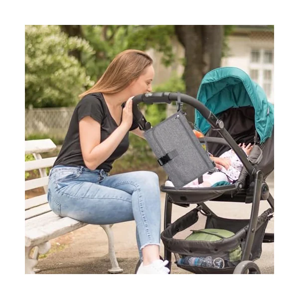 Portable Diaper Changing Pad Large Capacity Convenient Foldable | Diaper Changing Mat Portable Travel Waterproof Diaper Change Mat for Stroller, Car, Diaper Bags, Nursery,