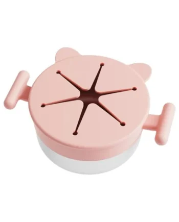 Portable Stainless Steel Snacks Cup with Removable Silicone Lid Spill for Travel Use Snacks Container with Silicone Lid