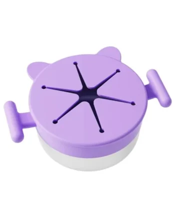 Portable Stainless Steel Snacks Cup with Removable Silicone Lid Spill for Travel Use Snacks Container with Silicone Lid