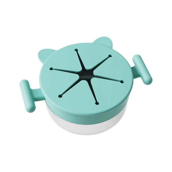 Portable Stainless Steel Snacks Cup with Removable Silicone Lid Spill for Travel Use Snacks Container with Silicone Lid