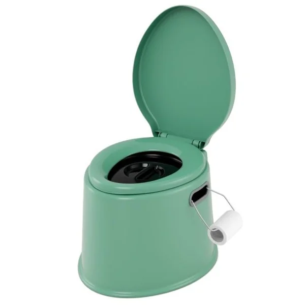 Portable Travel Toilet with Detachable Inner Bucket and Removable Toilet Paper Holder