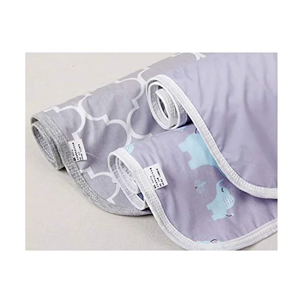 Portable Waterproof Baby Changing Mat Newborn Foldable Changing Diaper Nappy Pad Black stars