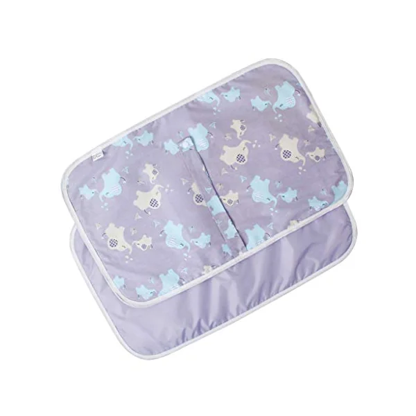 Portable Waterproof Baby Changing Mat Newborn Foldable Changing Diaper Nappy Pad Black stars