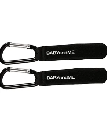 Pram/Stroller/Buggy Hook for Carrying Bags - Essential Accessory (Twin Pack Small (Velcro Strap))