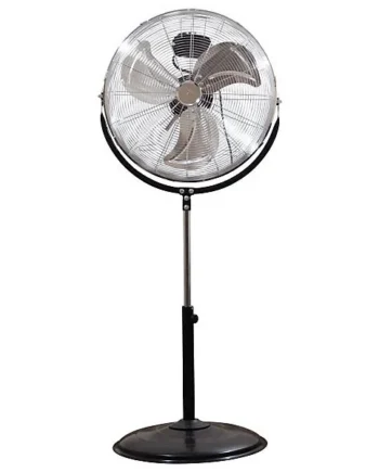 Prem-I-Air 120W 3 Speed 20-inch 360 Degree Pedestal Fan - Black/Silver - EH1864