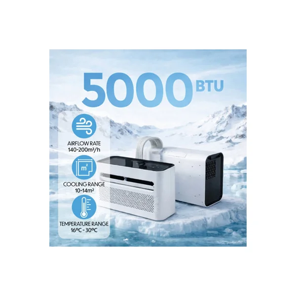 Prem-I-Air 5000 BTU Mobile Split Air Conditioner with App Control White