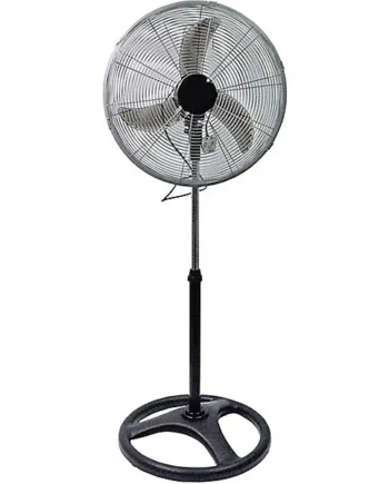 Prem-I-Air 75W 3 Speed 18-inch Oscillating Pedestal Fan - Black/Silver - EH1804