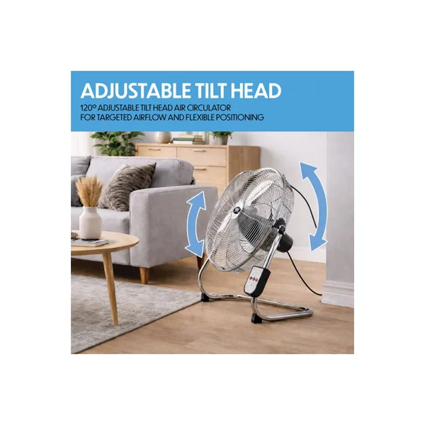 Prem-I-Air Air Circulator Fan with Remote 3 Speeds 20" Chrome