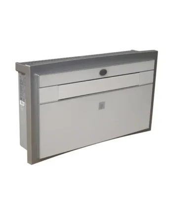 Prem-I-Air High Performance Twin Duct 9000 BTU Per Hour Wall Mounted Air Conditioner with Heat Pump White/Silver