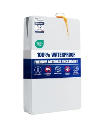 Premium Waterproof Mattress Encasement, Cot Bed 70x140x15 cm, with Zipper