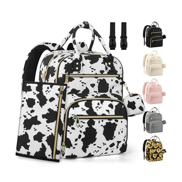 Pritent Diaper Bag Backpack,Baby Essentials Diapers Bag with Pacifier Case,Stylish Travel Backpack for Baby Girl/Boy