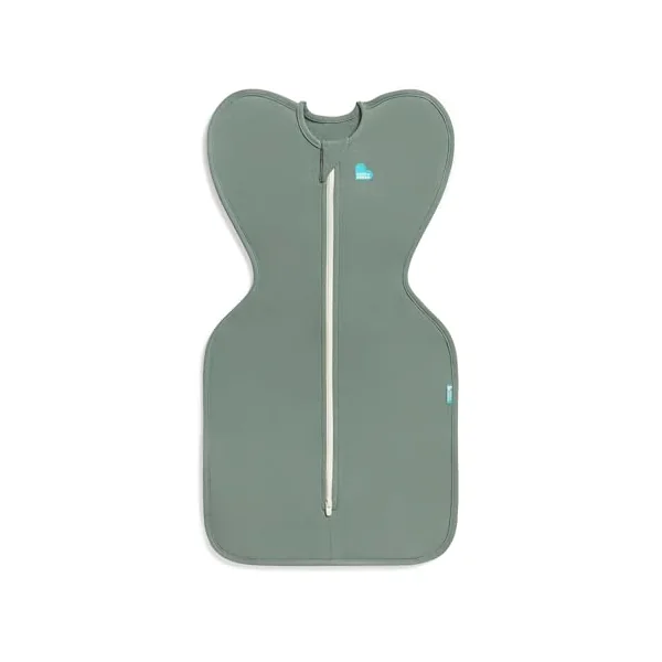 Product Image Love To Dream™ Swaddle UP™, Baby Sleep Sack, Snug Fit, Supports Healthy Sleep Routine, 1.0 TOG Ideal for Spring & Summer Deep Olive + Dusty Blue (2-Pack, Arms-Up Self-Soothing Swaddles)