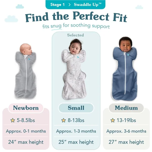 Product Image Love To Dream™ Swaddle UP™, Baby Sleep Sack, Snug Fit, Supports Healthy Sleep Routine, 1.0 TOG Ideal for Spring & Summer Deep Olive + Dusty Blue (2-Pack, Arms-Up Self-Soothing Swaddles)