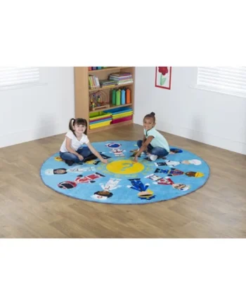Professions Circular Carpet 2m
