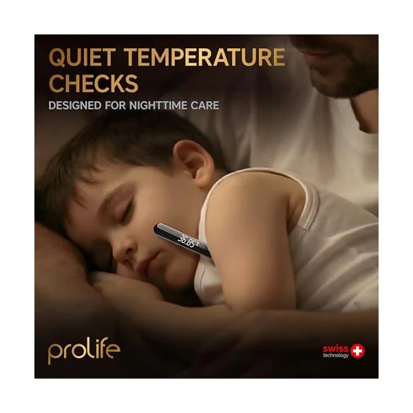 prolife PDT500 Digital Thermometer for Adults and Kids, Underarm Body Temperature Monitor, 15-Second Electronic Medical Device