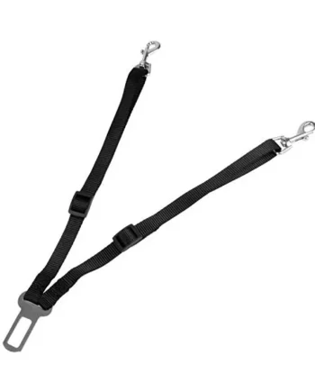 proudpet Double Dog Car Seat Belt Clip Pet Travel Collar Harness Strap | Adjustable from 30cm to 49cm, 360 Degree rotating clips, Twin leads