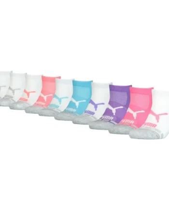 Puma Girl's No Show Socks, 10 Pack in Large