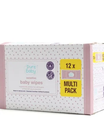 Pure Baby Sensitive Wipes 64s x12
