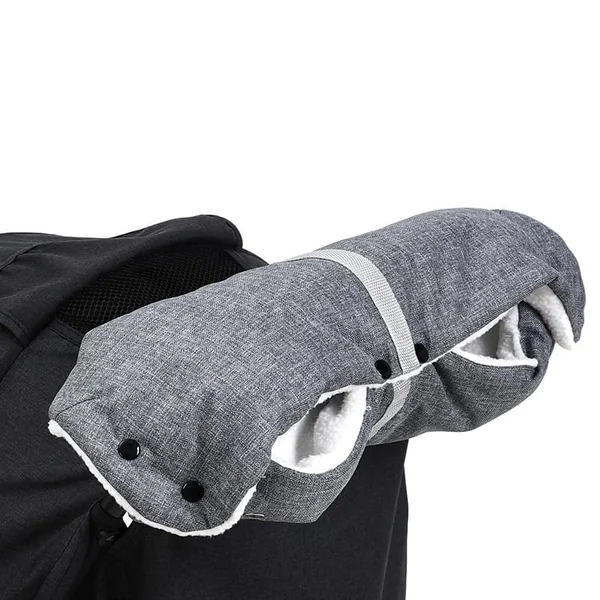 Pushchair Hand Muff Winter Thermal Fleece Stroller Pram Hand Gloves Buggy Mittens Waterproof Windproof Thick Warm Baby Stroller Gloves Hand Warmers Outdoor Cold Weather