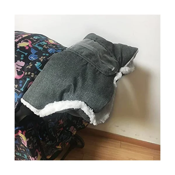Pushchair Hand Muff Winter Thermal Fleece Stroller Pram Hand Gloves Buggy Mittens Waterproof Windproof Thick Warm Baby Stroller Gloves Hand Warmers Outdoor Cold Weather