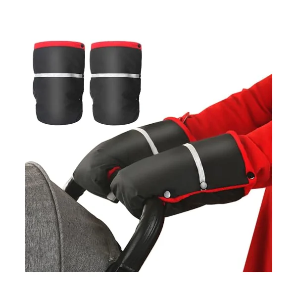 Pushchair Hand Warmer Gloves Pram Hand Muff Mittens Windproof Handmuffs Accessories Reflective Baby Gloves