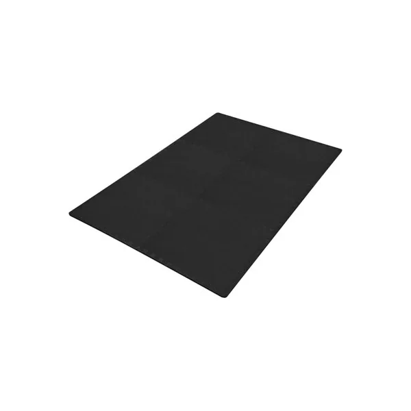 Puzzle Exercise Mat, BalanceFrom High-density EVA Foam Interlocking Tiles, Black
