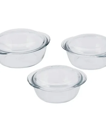 Pyrex 3 Piece Clear Casserole Set