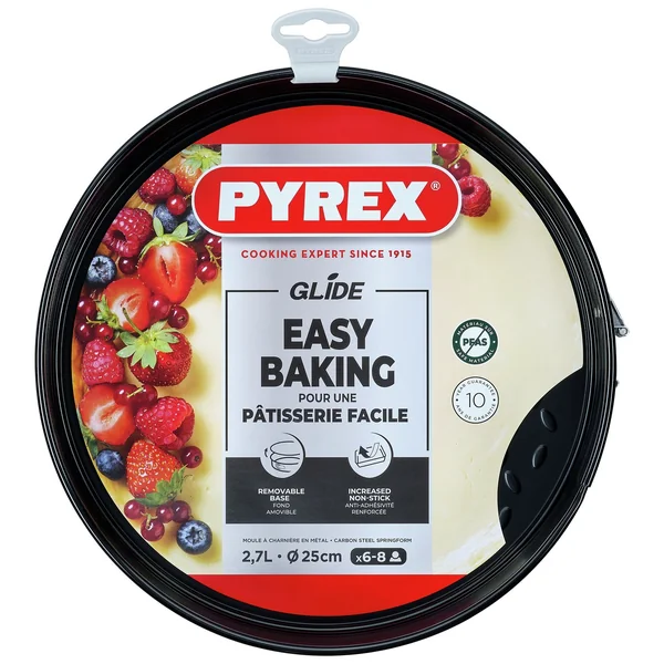 Pyrex Glide 25cm Carbon Steel Springform Cake Tin