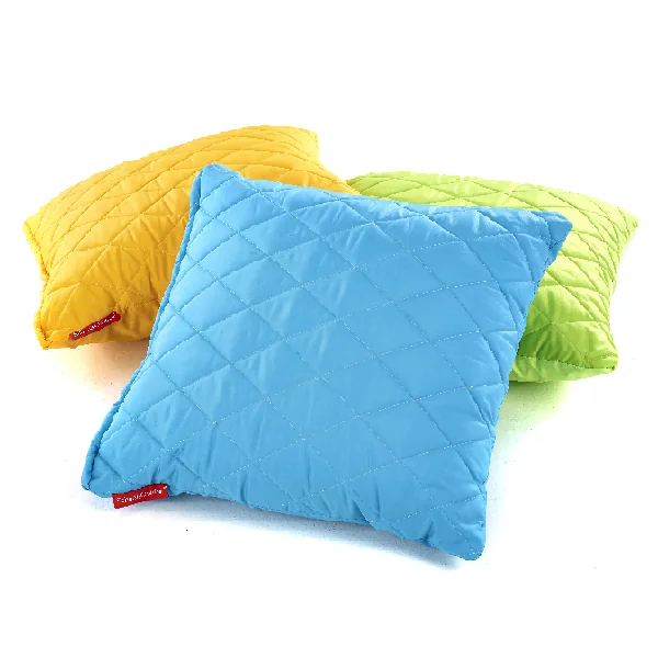 Quilted outdoor cushions