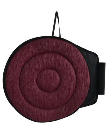 QUROXO 360 Rotating Seat Cushion for Car, Swivel Seat Cushion, Non Slip Rotating Car Seat Cushion Protection Pad for Car Seats, Home Chair (Burgundy)