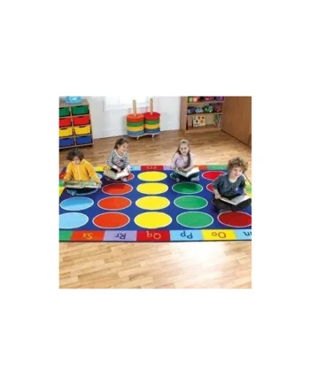 Rainbow Alphabet Carpet 3x2m