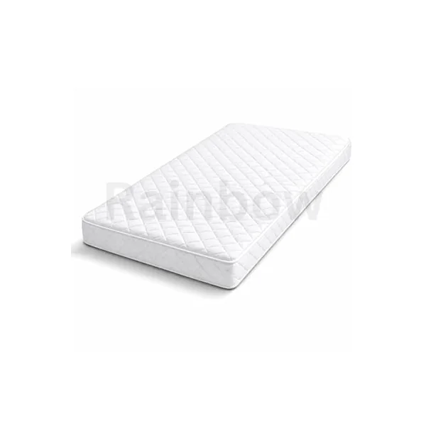 RAINBOW Extra Thick Foam Travel Cot Mattress with Washable Removable Zip Cover – Compatible with Graco, M&P, Babylo Deluxe, BabyBjörn & Silver Cross (130x70x5cm)