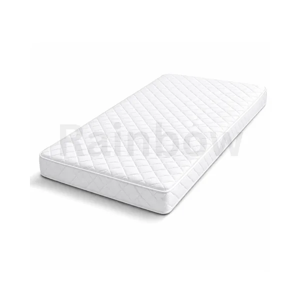 RAINBOW Extra Thick Foam Travel Cot Mattress with Washable Removable Zip Cover – Compatible with Graco, M&P, Babylo Deluxe, BabyBjörn & Silver Cross (130x70x5cm)