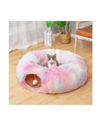 Rainbow Interactive Foldable Cat Tunnel Pet Hides Puppy Tube Kitten Play Toy Fun