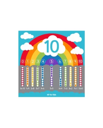 Rainbow Number Bonds Carpet 2x2m