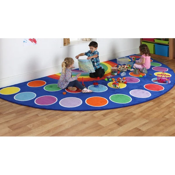 Rainbow Semi-Circle Carpet