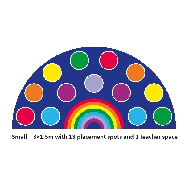 Rainbow Semi-Circle Carpet