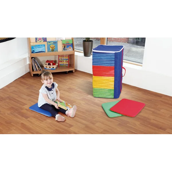 Rainbow Square Cushions with Holdall