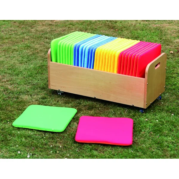 Rainbow Square Cushions with Trolley