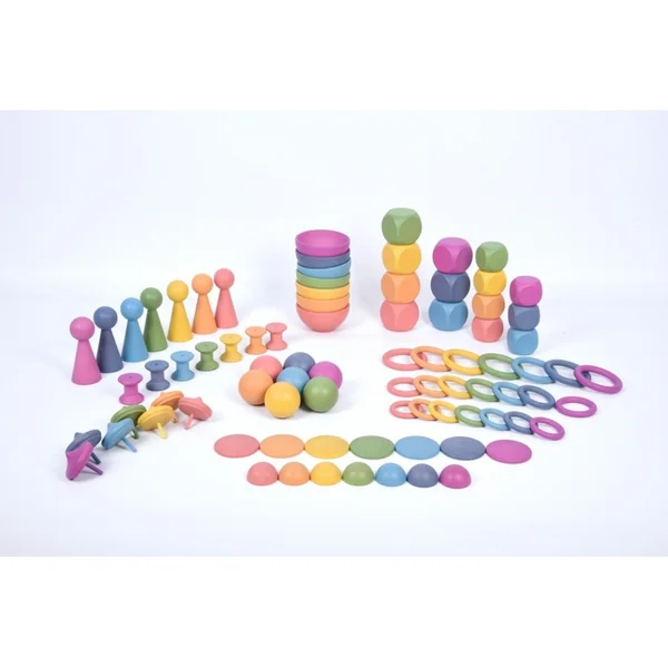 Rainbow Wooden Super Set