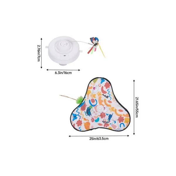 Rechargeable Interactive Cat Toy, 3 Modes
