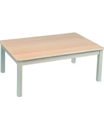 Rectangular Beech Veneer Table - 69 x 120cm