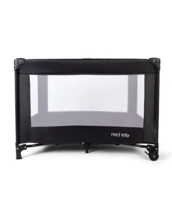 Red Kite Black Sleep Tight Travel Cot, Black