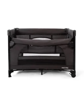 Red Kite Dreamer Bedside Crib with Newborn Bassinette - Black