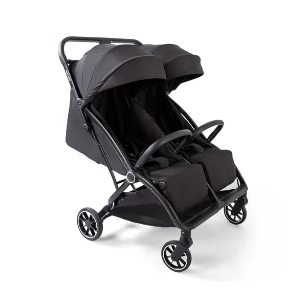 Red Kite Push Me Duet Twin Stroller - Black