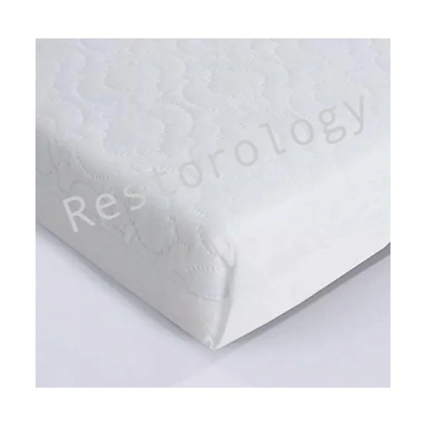 Restorology Baby Infant Crib Mattresses Breathable Extra Thick Super Soft Baby Anti Allergy Waterproof With Removable Washable Cover Made In UK - 80 x 50 x 5 cm