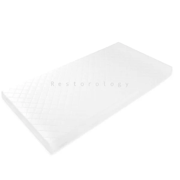 Restorology Baby Infant Crib Mattresses Breathable Extra Thick Super Soft Baby Anti Allergy Waterproof With Removable Washable Cover Made In UK - 80 x 50 x 5 cm