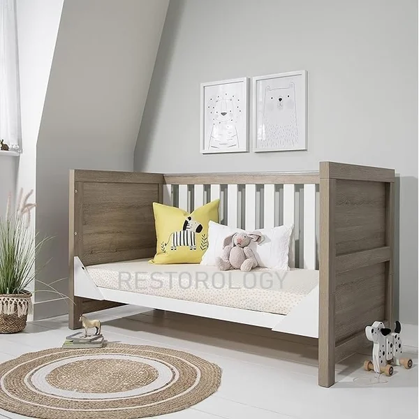 Restorology Sprung Cot Bed Mattress Breathable Hypoallergenic Double Sided Spring Baby Bed Mattress - Extra Thick With Removable Cover - Made In UK (Fits M&P Cots 300) Size - 127 x 63 cm