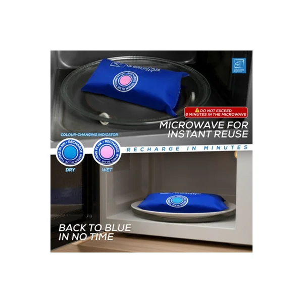 Reusable Moisture Trap Car Home Dehumidifier Bags Rechargeable Microwave Moisture Absorber Sachets Bag