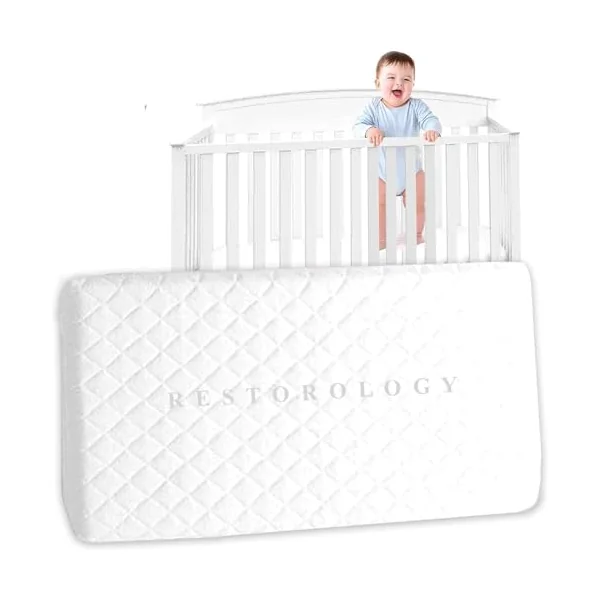 RG Sizes Quilted Baby COT Bed/Toddler MATTRESSES Breathable & Waterproof (132x71x10 cm)